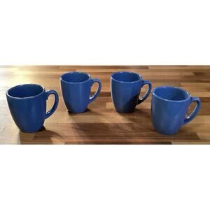 Corelle Coordinates Coffee Cups ~ Set Of 4 Blue